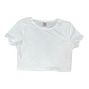 No boundaries white crop top